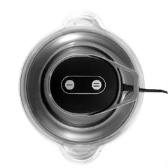 Tocător Electric 400 W cu 4 Lame din Oțel Inoxidabil, Bol din Inox de 2L, Negru