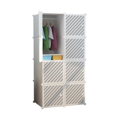 Imagine produs Dulap modular pentru copii, AT PERFORMANCE®, 8 rafturi, Design Modern în Alb și Negru 🖤⚪