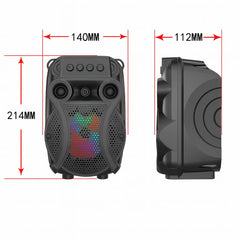Boxă Portabilă Bluetooth AT PERFORMANCE® -1429, 8W, LED, 1200mAh, Microfon