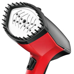 Fier de Calcat cu Abur HALEY, 1600W, Design Compact, Incalzire Rapida in 15 Secunde si Performanta Profesionala, Rosu/Negru