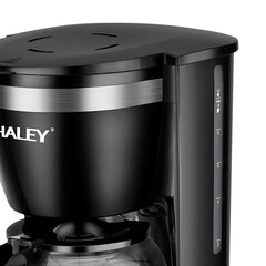 Aparat de Cafea HALEY HY-2808 – 800W, 1.25L, 12 Căni, Sistem de Siguranță, Operare Ușoară