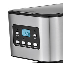 Aparat de Cafea HALEY 950W, 1.5L, LED Display, Anti-Drip, Brewing Inteligent, Inox, Control Temperatură Precis