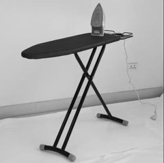 Masa De Calcat, Inaltime Reglabila, Suport Pentru Fier De Calcat, Capac Detasabil, 143X39cm, Gri