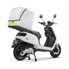 Scuter Electric N-Moto LX05-DELIVERY – Alb, 25 km/h, Fără Permis, Motor BOSCH, 2× Baterii Lithium 60V, Greutate estimativă 90–95 kg, Dimensiuni 1940 × 720 × 1330 mm, Autonomie 150 km, COC & EEC, Carte Rar (CIV), Ideal pentru Livrări +Tricou N-Moto