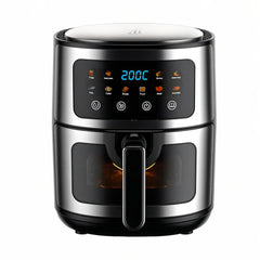 Pachet Friteuză cu Aer Cald AT PERFORMANCE® 8L + Mixer Haley 500W – Set Premium Bucătărie + BONUS 100 Hârtii de Copt