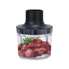 Blender de Mână Electric HALEY 4-in-1, 1200W, Oțel Inoxidabil, 2 Viteze + Accesorii – Tocător, Tel, Pahar, Multifuncțional pentru Bucătărie