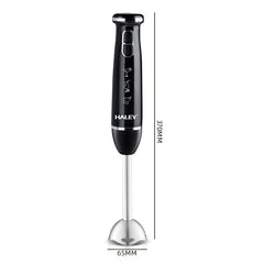 Blender Vertical HALEY 1200W cu Lame Inox, 2 Viteze, Motor Silențios, Mâner Anti-Alunecare | Design Compact 37 cm