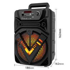 Speaker Bluetooth Portabil 6.5'' cu LED Multicolor și Funcție Hands-Free