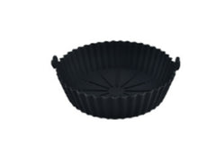 Tava pentru Air Fryer din Silicon, 18.3 cm, Gri, AT PERFORMANCE®, O Solutie Practica si Versatila pentru Gatitul Sanatos