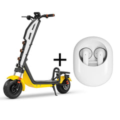 Pachet Premium – Trotinetă Electrică Off-Road, AT PERFORMANCE®, 1000W pliabilă – Viteză 35 km/h, Autonomie 45 km, Baterie 48V, 12Ah + Căști KLGO True Wireless Bluetooth cu Sunet Clar și Autonomie Extinsă