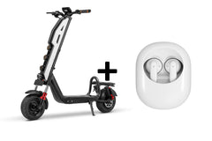 Pachet Premium – Trotinetă Electrică Off-Road, AT PERFORMANCE®, 1000W pliabilă – Viteză 35 km/h, Autonomie 45 km, Baterie 48V, 12Ah + Căști KLGO True Wireless Bluetooth cu Sunet Clar și Autonomie Extinsă