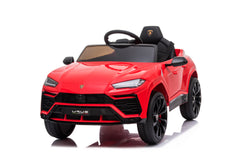 Mașinuță electrică Lamborghini Urus oficial licentiata, KIDOO, 37–96 luni, 12V 4.5Ah, 2 motoare 25W, telecomandă 2.4G, volan multifuncțional cu muzică, MP3, USB, TF, FM Radio, 105×65×52 cm