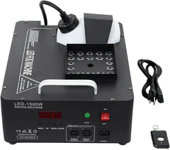 Mașină de Fum Verticală AT PERFORMANCE® 1500W cu 24 LED-uri RGB, Control DMX & Wireless, Efecte Luminoase pentru Scenă, DJ, Evenimente – 3L Capacitate