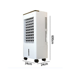 Răcitor de Aer Portabil HALEY, 2000W, Rezervor 7L, 3 Viteze, 2 Cutii Gheață, 4 Roți, Debit 5000 m³/h, Alb