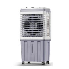 Răcitor de Aer Portabil HALEY, 2000W, Rezervor 25L, 3 Viteze, 2 Cutii Gheață, Debit 6000 m³/h, Alb/Gri, Control Mecanic