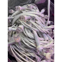 Instalatie Craciun Liniara Diamant, AT PERFORMANCE®, Interior, 8 jocuri de lumini, 9 m, 100 Led-uri, fir alb, Multicolor.