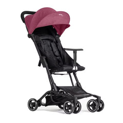 Cărucior copii pliabil AT PERFORMANCE® – Ultra compact, 5 kg, aluminiu, 6-36 luni, ideal pentru avion, negru