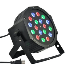 Proiector lumini Par Led 18x1W Slim, Evenimente, Nunti, Dmx in-out, Microfon, Cooler, Club, Disco, Petrecere