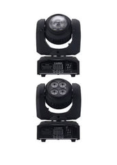 Proiector Mobil AT PERFORMANCE® cu Cap Dublu LED 100W – DMX, Gobo, Culori, Pan/Tilt Infinite