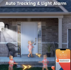 Camera de Supraveghere, Exterior, 3.0 MP, IR Night Vision, Color, HD, WiFi Smart, IP66, 2 Antene, Stocare Cloud, Suport Montare