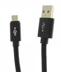 Cablu de incarcare si date Micro USB, Lungime 2 m, Conector 2 USB 2.0, Negru