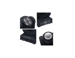 Proiector joc de lumini Double Face Moving Head Light, AT PERFORMANCE®, 30 x 20 x 24 cm, negru