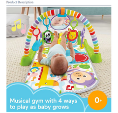 Saltea de activitati pentru bebelusi, AT PERFORMANCE®, centru de activitati , covoras de joaca interactiv cu 5 jucarii senzoriale0ț