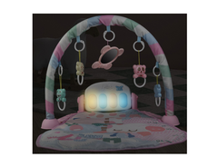 Saltea de Activitati si Joaca, muzicala pentru bebelusi, Multifunctional, Pian si Oglinda Detasabile, Jucarii Zornaitoare, Roz deschis, 0+ luni