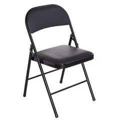 Scaun pliant Grunberg, Negru, cadru negru , Z28