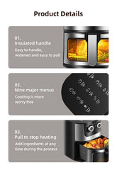 Friteuza cu geam Multifuncțională cu Aer AT PERFORMANCE – Gătit Sănătos, Rapid și Eficient