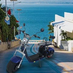 Scuter Electric 2 Persoane, Viteză Limitată 25 km/h – Fără Permis, Motor 1500W, Baterie 20Ah, Suspensie Hidraulică, COC Inclus