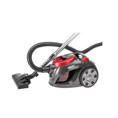 Aspirator cu Saci de 1,5 Litri, 3000W, HALEY, Aspirator cu Recipient, Rosu/Negru
