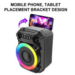 Boxă Portabilă AT Performance, 6.5" Super Bass, Microfon Inclus, 1800 mAh, LED RGB