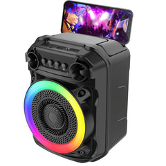 Boxă Portabilă AT Performance, 6.5" Super Bass, Microfon Inclus, 1800 mAh, LED RGB