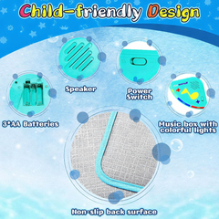 Covoraș Muzical Educativ pentru Copii – Pian Interactiv cu Sunete și Lumini