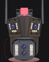 Cameră Supraveghere cu 2 Camere AT PERFORMANCE® – 5K, 9MP, PTZ 4G, Viziune Nocturnă, Alarmă, Audio, IP66