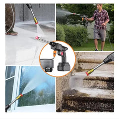 Pachet Auto 2 în 1: Spălător cu Presiune Portabil 36V + Parasolar Tip Umbrelă UV 140x75 cm | Întreținere Completă pentru Mașina Ta