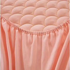 Husa de saltea din bumbac, impermeabila, At Performance, roz, 160x200cm