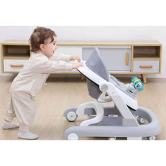 Premergator educational 3 in 1 pentru copii, functie de masuta, premergator si Antemergator Alb/Visiniu