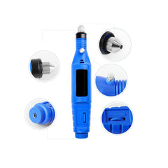 Freza Unghii Semiprofesionala At Performace, 9w, Ideala pentru Manechiura si Pedichiura 3.000-20.000 RPM, Albastru