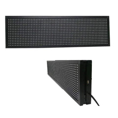 Reclama Luminoasa AT PERFORMANCE, Iluminare LED RGB, 400 x 40 cm, Text personalizat, Design modern, ABS, Montare usoara, Negru