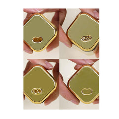 Set 12 recipiente condimente cu suport, At Performance, Rotativ, recipiente din sticla, Auriu/lemn