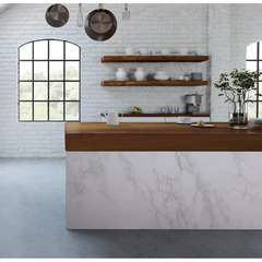 Rola tapet modern, imitatie de marmura At Performance rezistent, la apa, vinil, compact, autoadeziv, 60cmx 300 cm, gri deschis