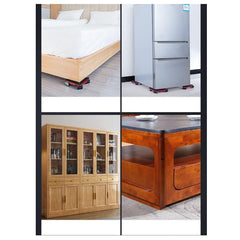 Kit complet pentru mutat si carat mobila, At Performance, reglare 360 grade, greutate maxima 200 kg, otel, albastru