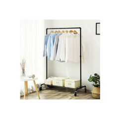 Suport Mobil, pentru Haine, AT PERFORMANECE ®, Umerase si Incaltaminte, Inaltime Reglabila, 150X110X41 cm, negru