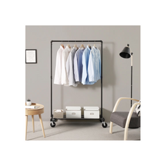 Suport Mobil, pentru Haine, AT PERFORMANECE ®, Umerase si Incaltaminte, Inaltime Reglabila, 150X110X41 cm, negru