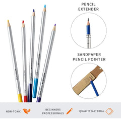 Set de arta, AT PERFORMANCE, de lux, pentru desen perfect, profesional, de 51 buc