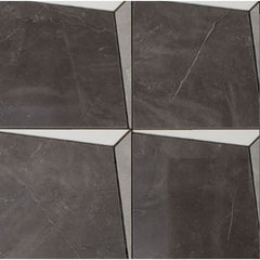 Set 10x Tapet Marmura, AT PERFORMANCE®, suprafata acoperire 1.8 mp, autoadeziv, waterproof, usor de montat, design modern, 30x60 cm, maro