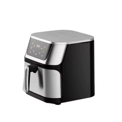 Friteuză cu Aer Cald 10L AT PERFORMANCE® – 2400W, Display Digital Touch, 8 Programe, cu Geam, Neagră + CADOU 50 Hârtii de Copt