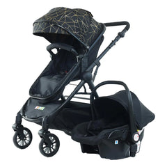 Cărucior 3 în 1 KIDOO – auto i-Size, landou, scaun sport și scoică auto. Suspensii, pliere rapidă, copertină extensibilă, centură 5 puncte. Ideal 0–36 luni. Sistem complet pentru părinți.